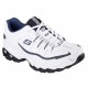 Skechers After Burn Memory Fit Reprint White/Navy Men