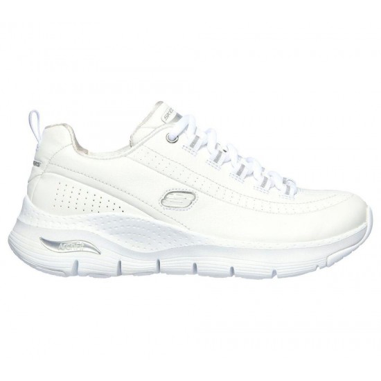 Skechers Arch Fit Citi Drive White/Silver Women