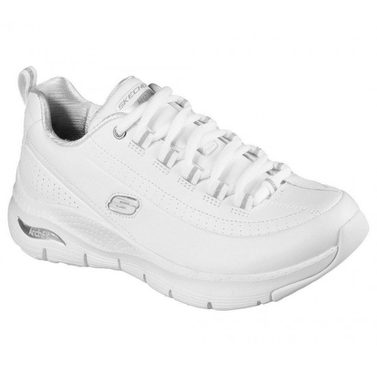 Skechers Arch Fit Citi Drive White/Silver Women