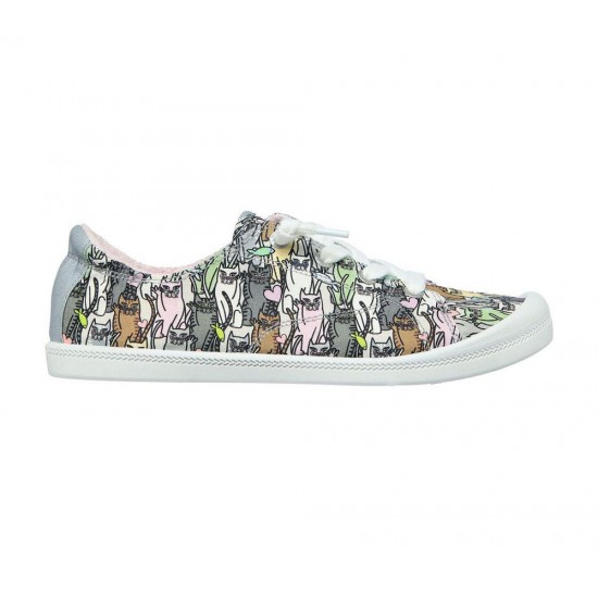 Skechers BOBS Beach Bingo Kitten Bitten Grey/Multicolor Women