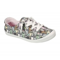 Skechers BOBS Beach Bingo Kitten Bitten Grey/Multicolor Women