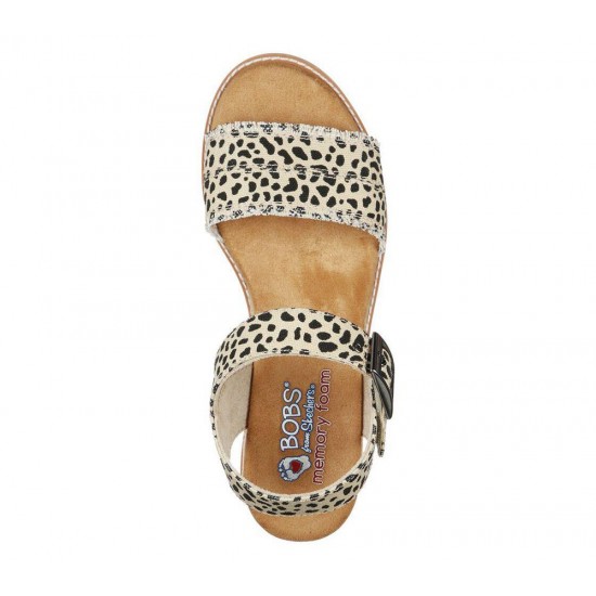 Skechers BOBS Desert Kiss Social Kitty Leopard Women