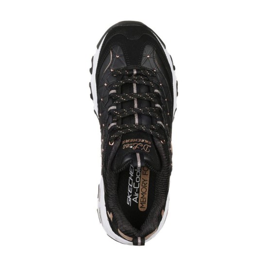 Skechers D'Lites Glamour Feels Black/Rose Gold Women