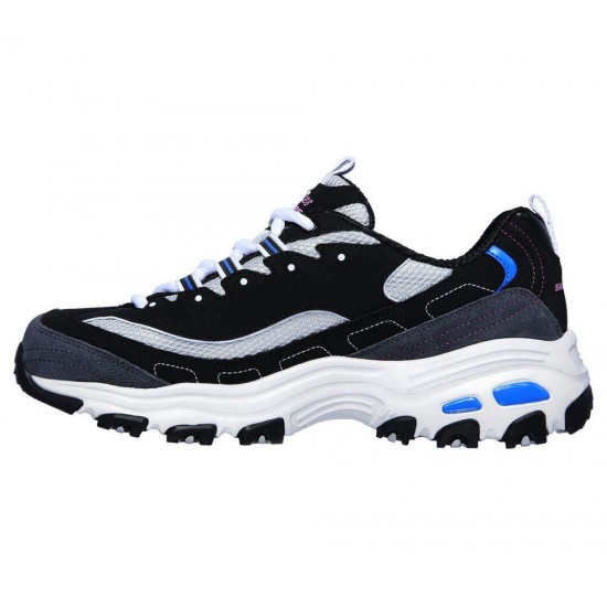 Skechers D'Lites New Journey Black/White/Blue Women