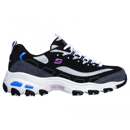 Skechers D'Lites New Journey Black/White/Blue Women