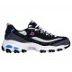 Skechers D'Lites New Journey Black/White/Blue Women