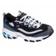 Skechers D'Lites New Journey Black/White/Blue Women