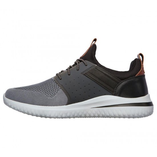 Skechers Delson 3.0 Cicada Grey/Black Men