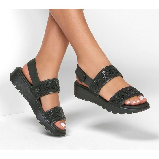 Skechers Foamies: Footsteps Glam Party Black Women