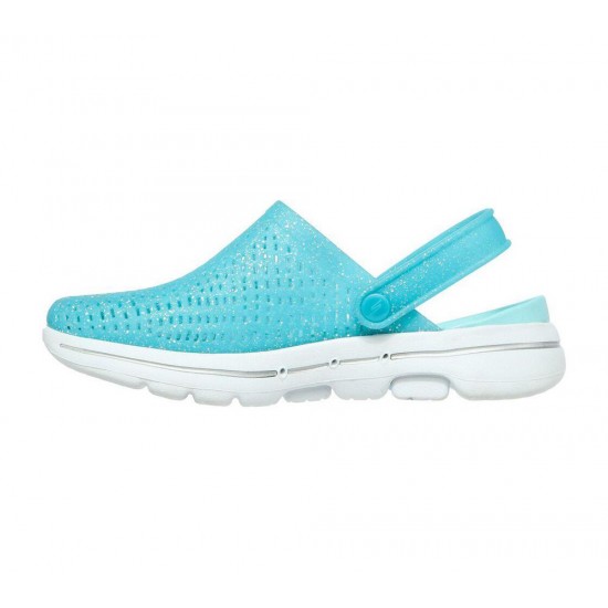 Skechers Foamies: GOwalk 5 Ocean Glow Turquoise Women