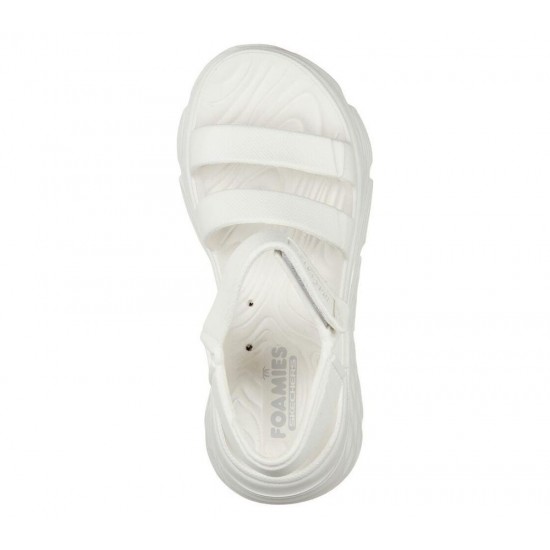 Skechers Foamies: Max Cushioning Aura White Women