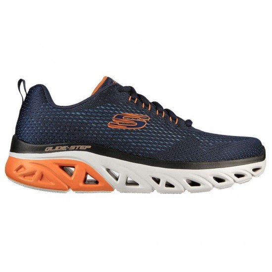 Skechers Glide Step Sport Wave Heat Navy/Orange Men