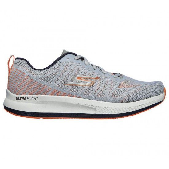 Skechers GOrun Pulse Strada Grey/Orange Men