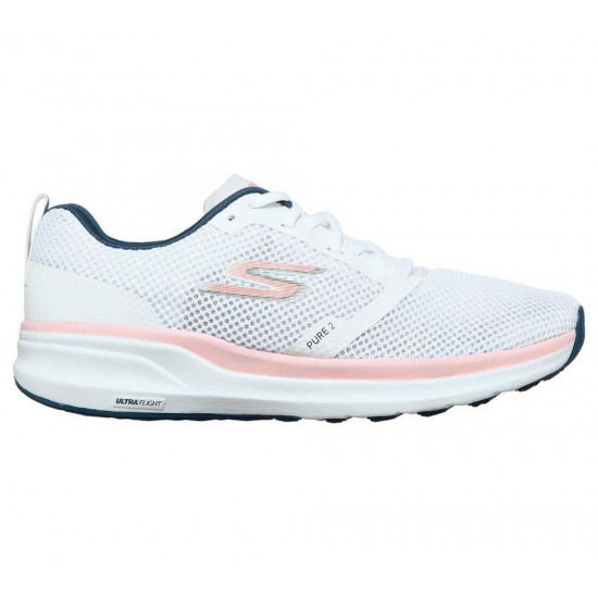 Skechers GOrun Pure 2 Axis White/Pink Women