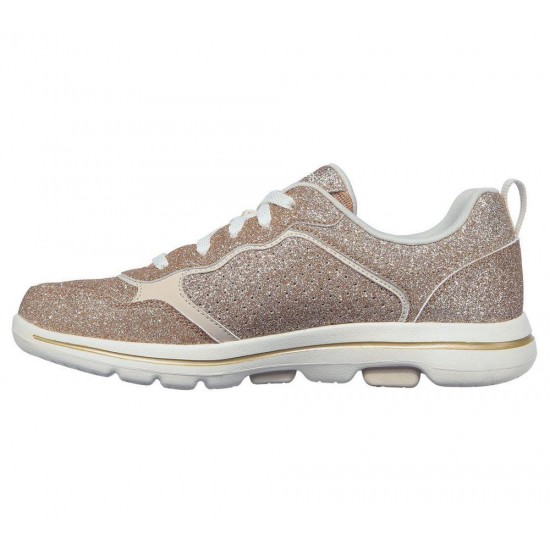 Skechers GOwalk 5 Sand Glimmer Gold Women