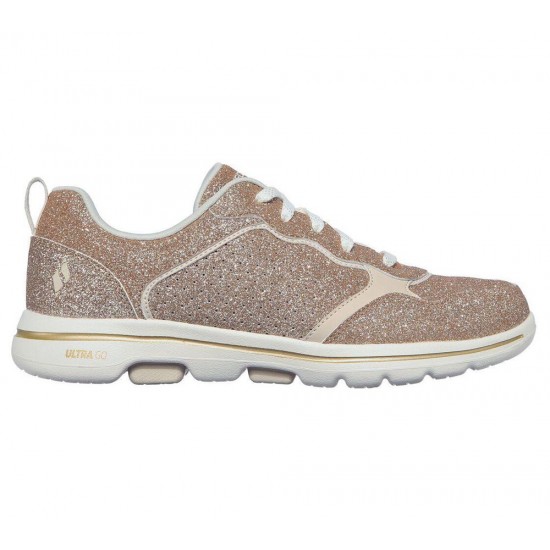 Skechers GOwalk 5 Sand Glimmer Gold Women