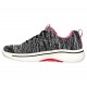 Skechers GOwalk Arch Fit Glee Black/White/Pink Women