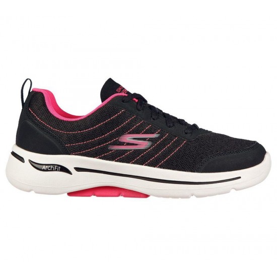 Skechers GOwalk Arch Fit True Vision Black/Pink Women