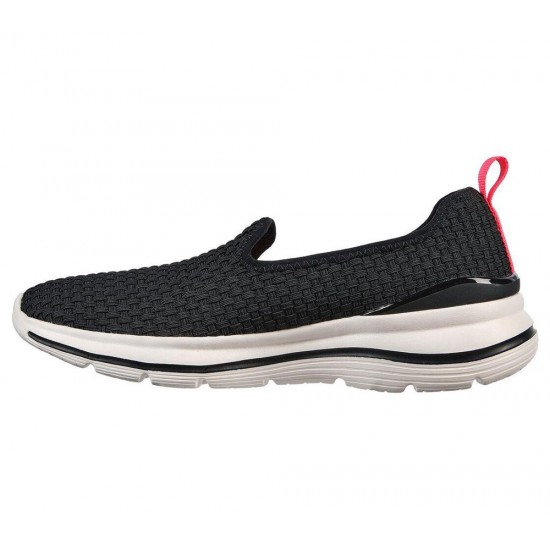 Skechers GOwalk Stretch Fit Wicker Sunset Black/Pink Women