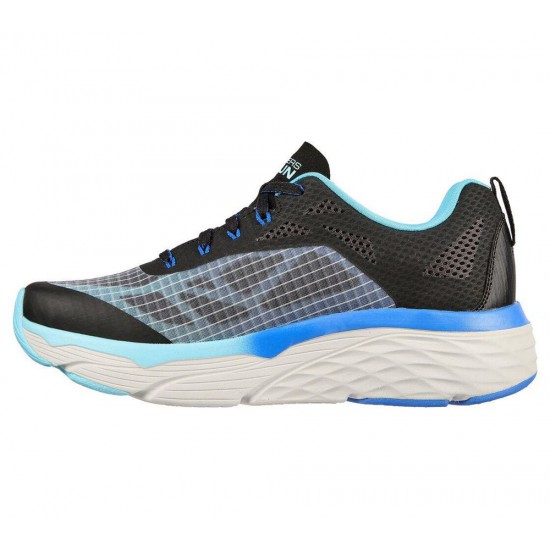 Skechers Max Cushioning Elite Even Stride Black/Blue/Turquoise Women