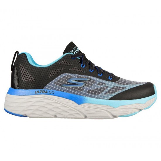 Skechers Max Cushioning Elite Even Stride Black/Blue/Turquoise Women