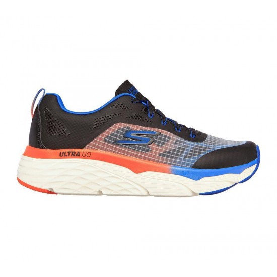 Skechers Max Cushioning Elite Safeguard Black/Blue/Orange Men