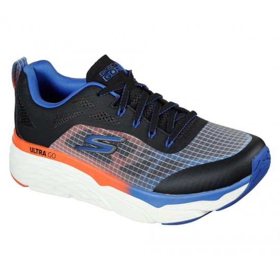 Skechers Max Cushioning Elite Safeguard Black/Blue/Orange Men