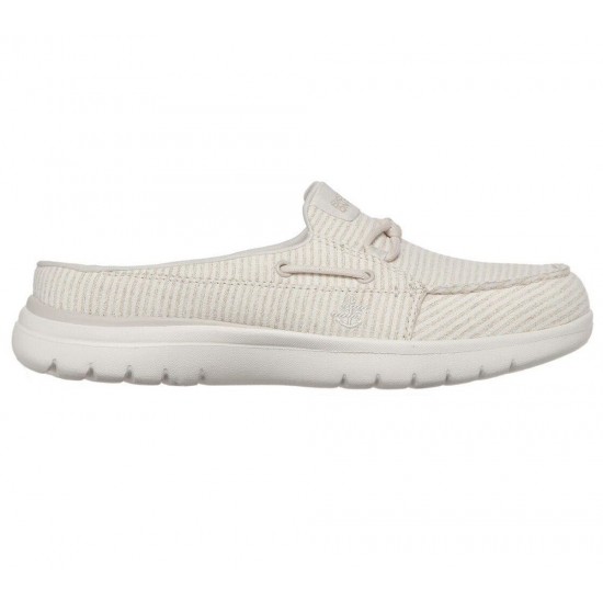 Skechers On the GO Flex Deep Sea Beige/White Women