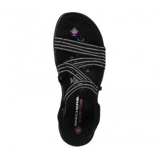 Skechers Reggae Slim Stretch Slinky Black Women