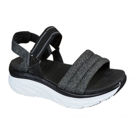 Skechers Relaxed Fit: D'Lux Walker Puffer Break Black/Grey Women