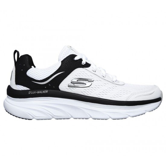 Skechers Relaxed Fit: D'Lux Walker White/Black Men