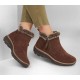 Skechers Relaxed Fit: Easy Going High Zip Brown Women