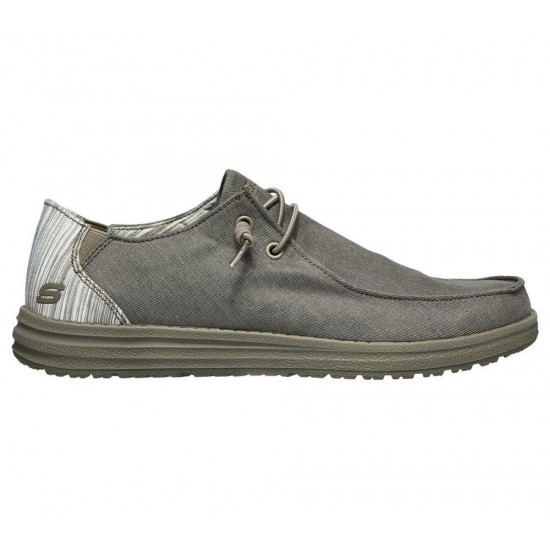 Skechers Relaxed Fit: Melson Aveso Grey/White Men