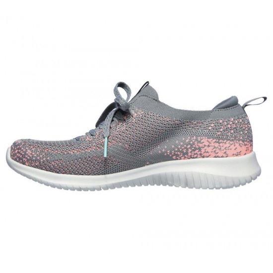 Skechers Ultra Flex Twilight Twinkle Grey/Pink Women