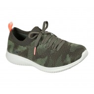 Skechers Ultra Flex Wild Pursuer Green/Camouflage Women