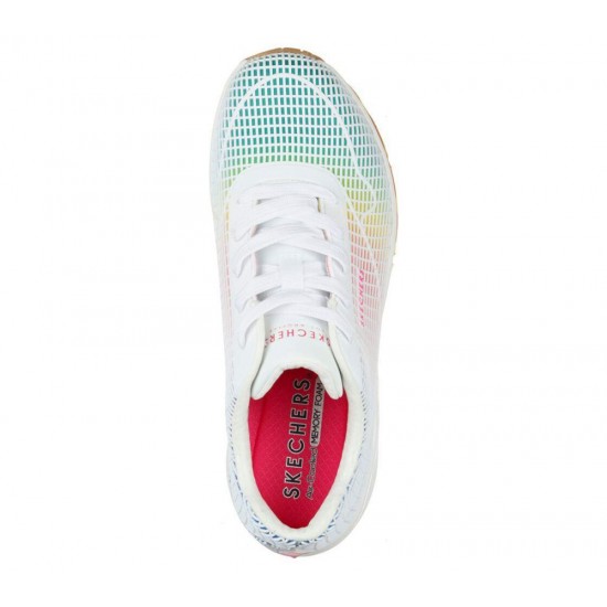 Skechers Uno Eye Catching White/Multicolor Women