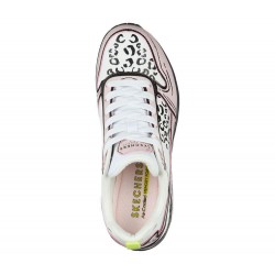 Skechers Uno Leopard Leaps White/Pink Women