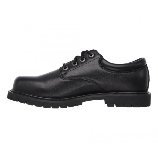 Skechers Work Relaxed Fit: Cottonwood Elks SR Black Men