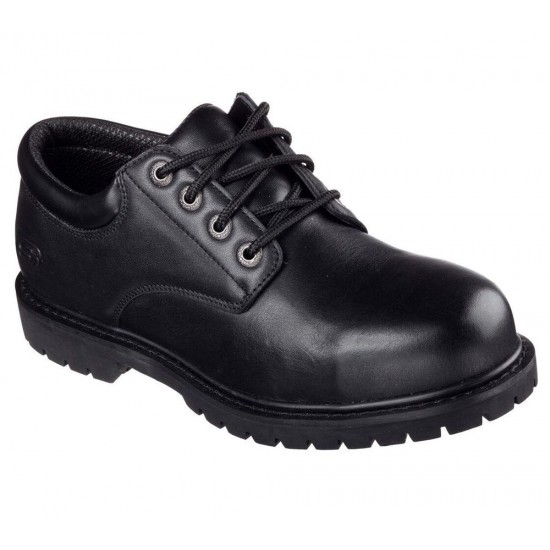 Skechers Work Relaxed Fit: Cottonwood Elks SR Black Men