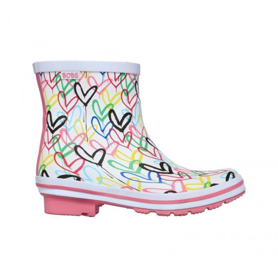 Skechers x JGoldcrown: BOBS Rain Check Raining Love White/Multicolor Women