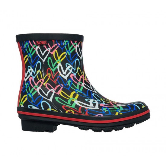 Skechers x JGoldcrown: BOBS Rain Check Raining Love Black/Multicolor Women