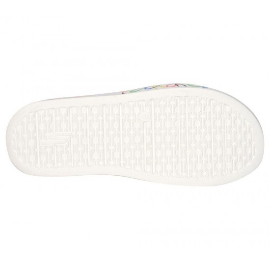 Skechers x JGoldcrown: Foamies Cali Charm Trust Love White/Multicolor Women