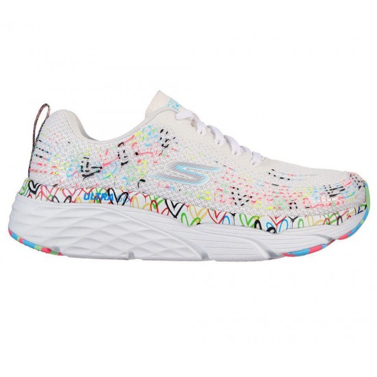 Skechers x JGoldcrown: Max Cushioning Elite Painted With Love White/Multicolor Women